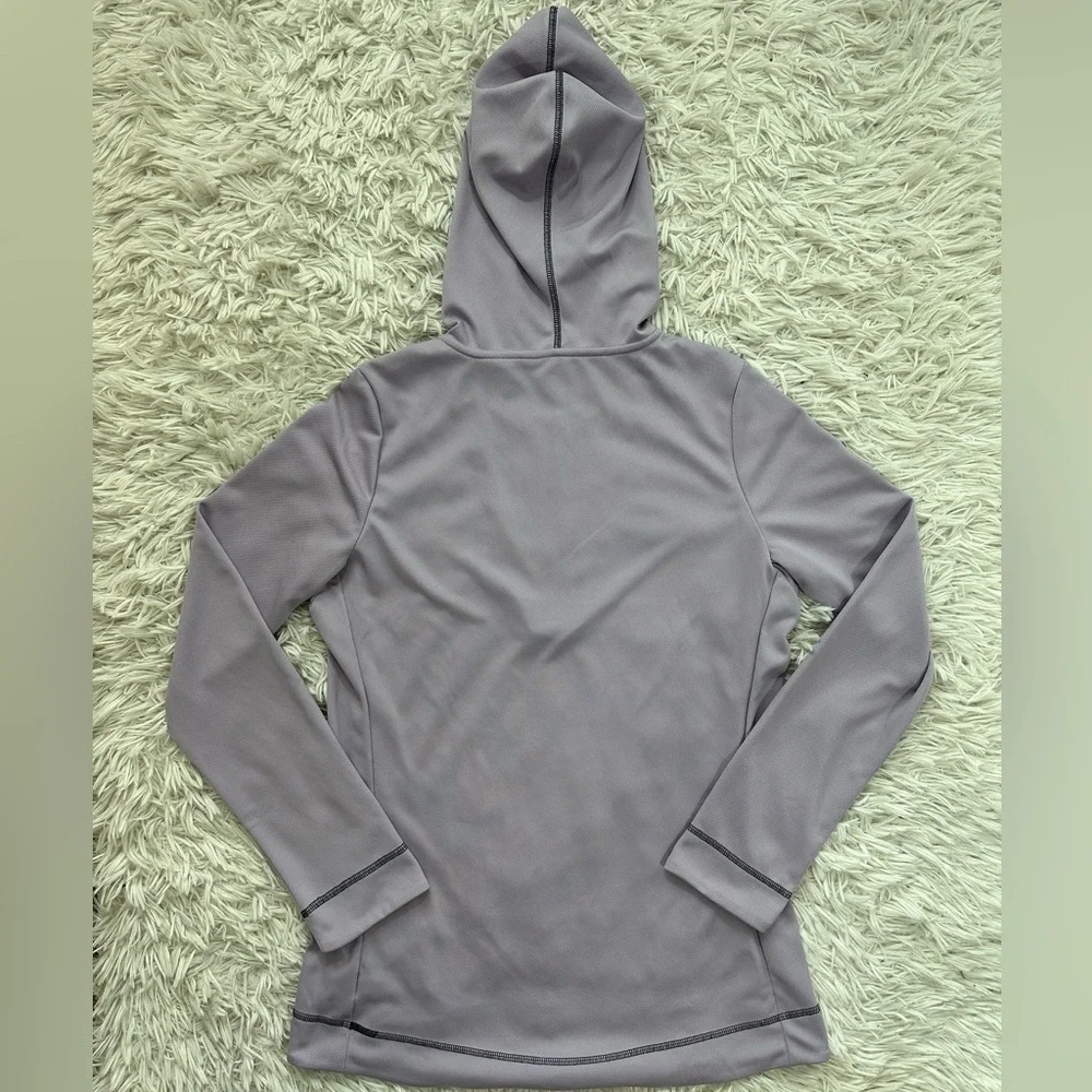 ALO Women’s Athletic 1/4 Zip Hooded Pullover Sweater Lavender Purple Size XL - Picture 3 of 6
